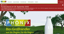 Desktop Screenshot of phoenix-naturkost.de